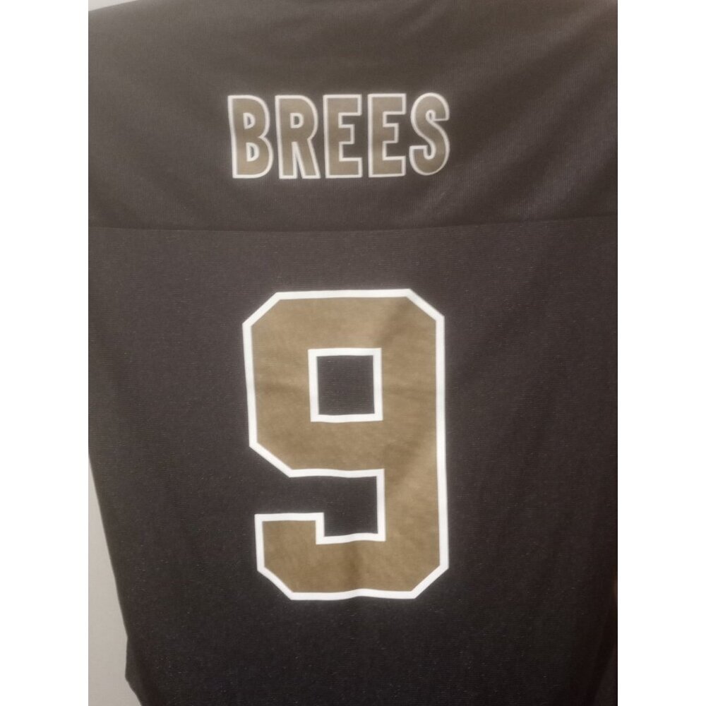 New Orleans Saints Drew Brees #9 Black Jersey Womens Large L Team Apparel - Picture 6 of 10